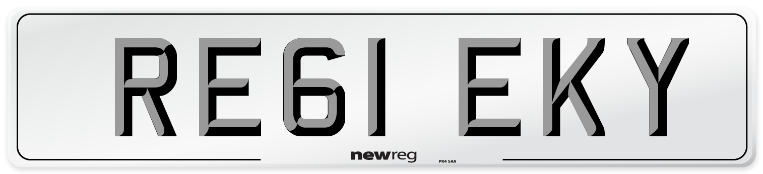 RE61 EKY Number Plate from New Reg